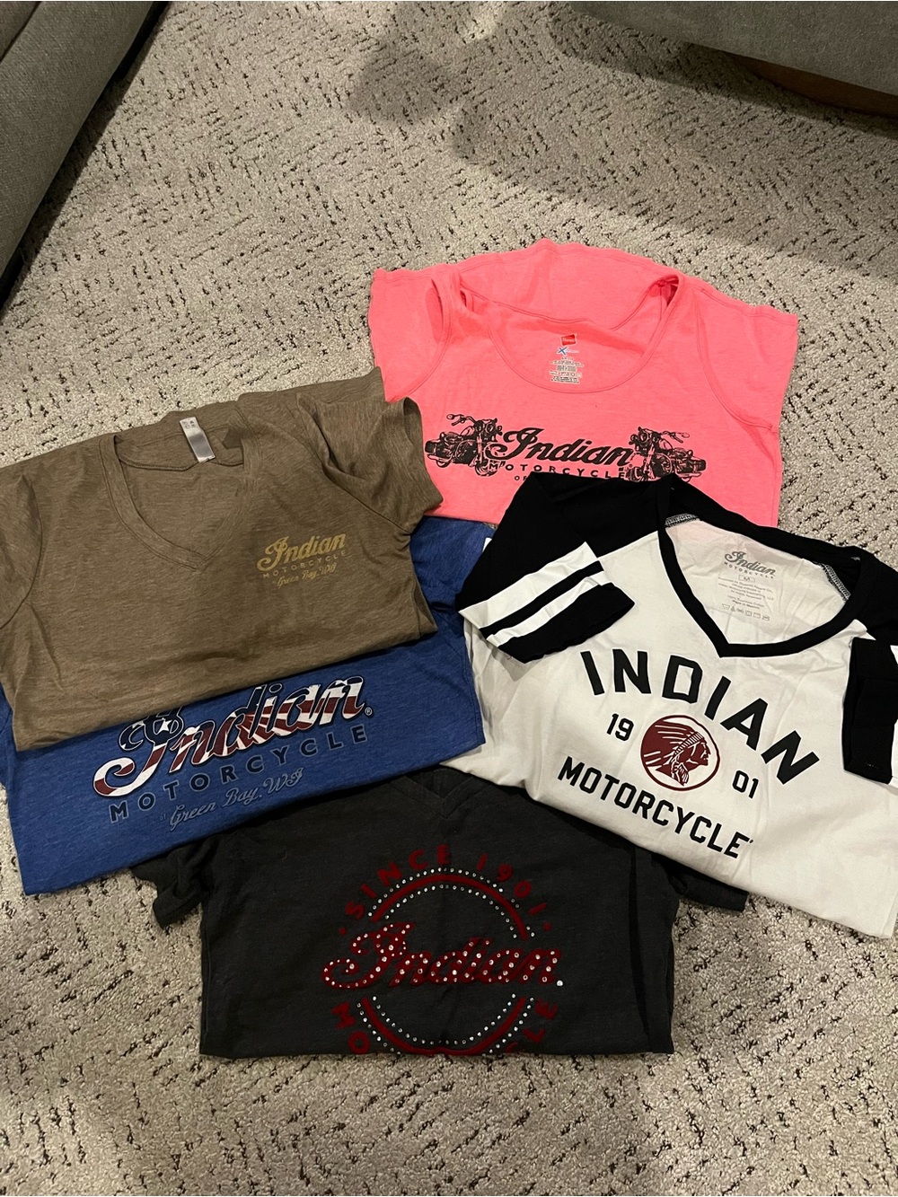 Indian Motorcycle Women's Pink Logo Tee - Short Sleeve